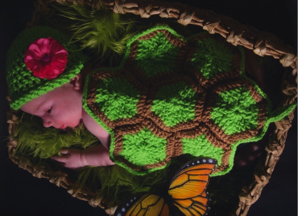 https://hodgepodgecrochet.wordpress.com: Free Pattern--Infant Turtle Shell "Blanket"